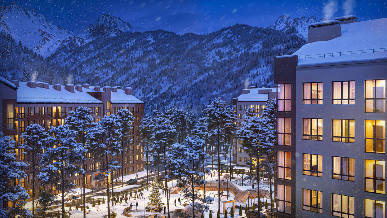 Фото ЖК «Горы здесь» снаружи 5